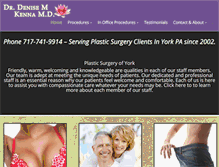 Tablet Screenshot of kennaplasticsurgery.com